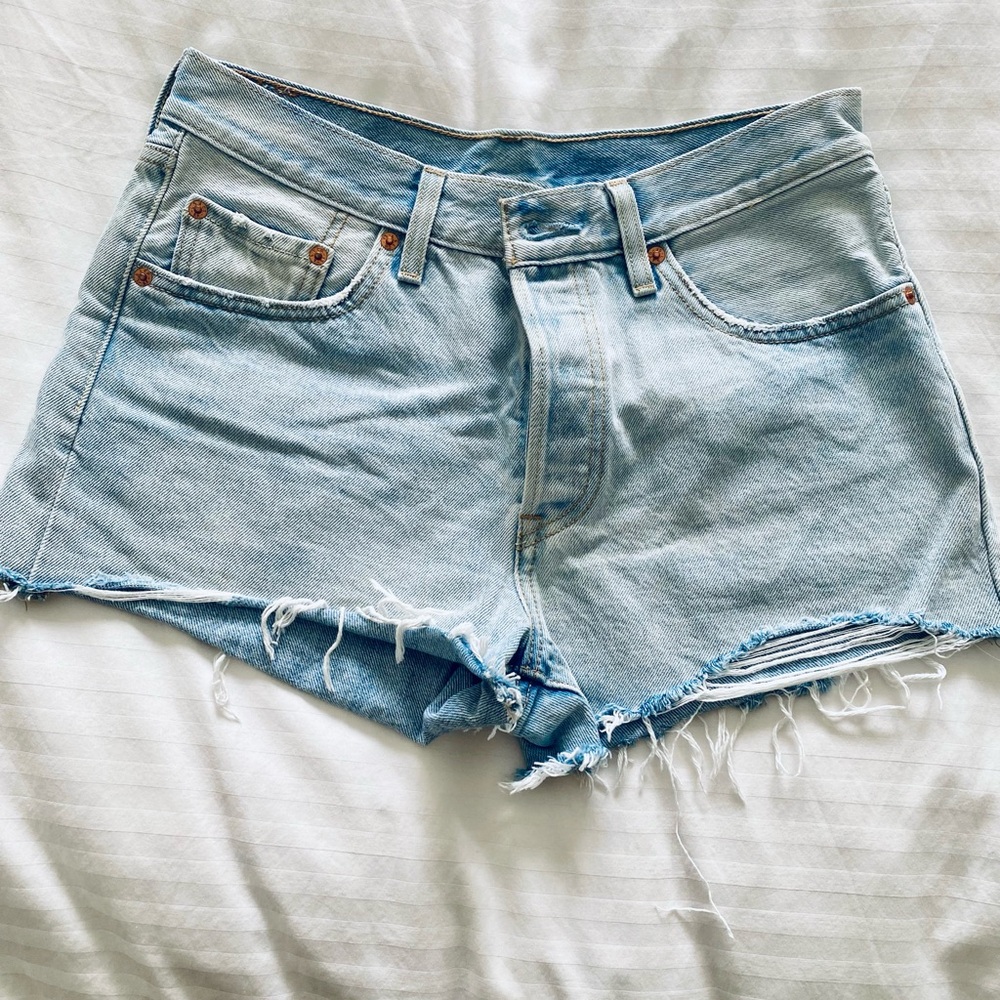 Levi's Classic Blue Denim Jean Shorts